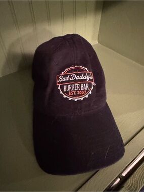 Bad Daddy's Burger Bar Black Embroidered Baseball Cap